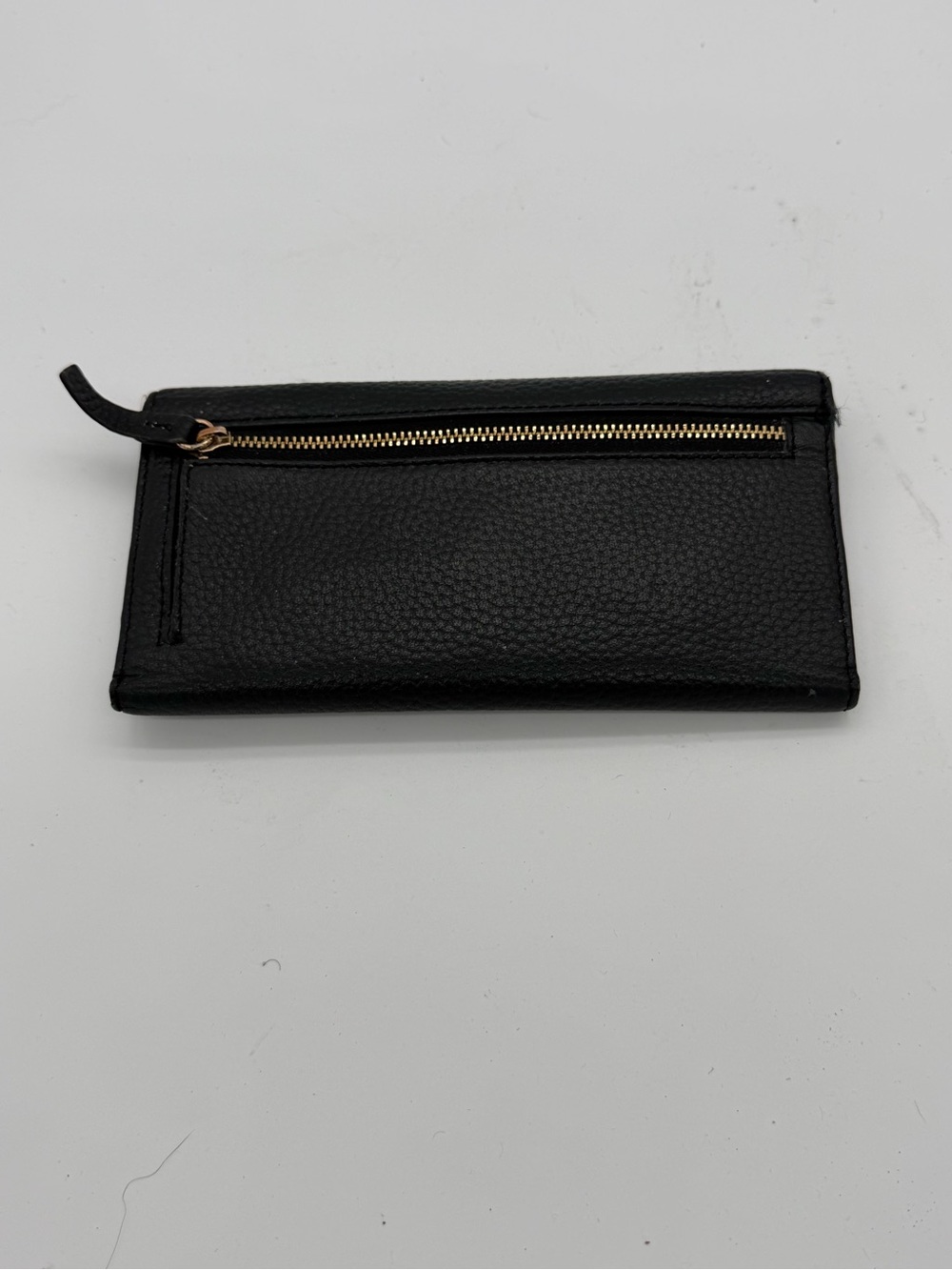 Lodis Black Wallet with Gold Zipper - Slim Card Holder